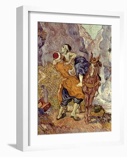 Van Gogh: Samaritan, 1890-Vincent van Gogh-Framed Giclee Print