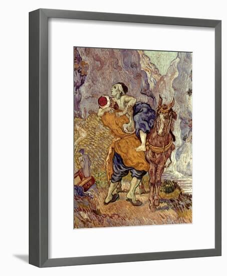 Van Gogh: Samaritan, 1890-Vincent van Gogh-Framed Giclee Print