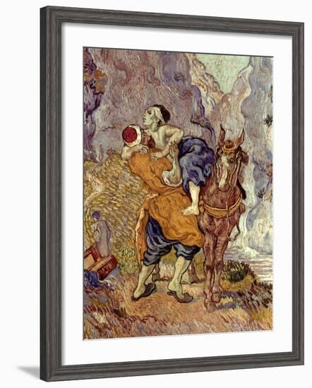 Van Gogh: Samaritan, 1890-Vincent van Gogh-Framed Giclee Print