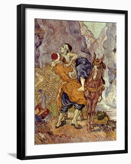 Van Gogh: Samaritan, 1890-Vincent van Gogh-Framed Giclee Print