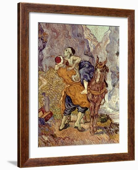 Van Gogh: Samaritan, 1890-Vincent van Gogh-Framed Giclee Print