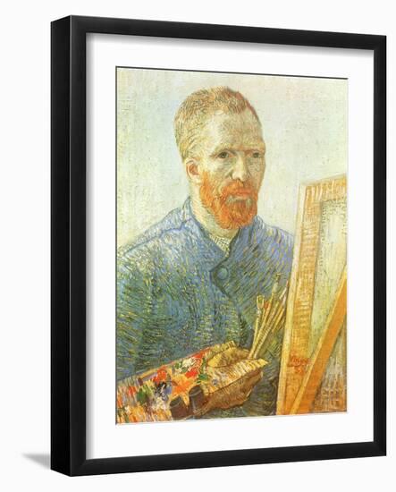 Van Gogh Self-Portrait, 1888-Vincent van Gogh-Framed Giclee Print