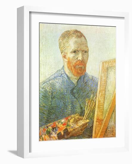 Van Gogh Self-Portrait, 1888-Vincent van Gogh-Framed Giclee Print