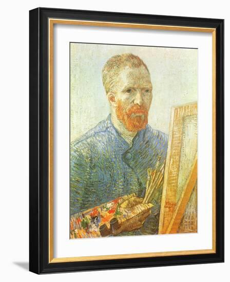 Van Gogh Self-Portrait, 1888-Vincent van Gogh-Framed Giclee Print