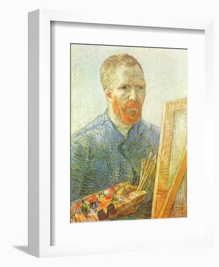 Van Gogh Self-Portrait, 1888-Vincent van Gogh-Framed Giclee Print