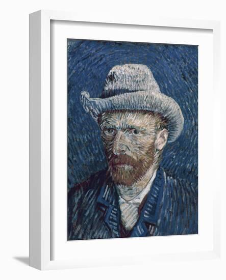 Van Gogh: Self-Portrait-Vincent van Gogh-Framed Giclee Print