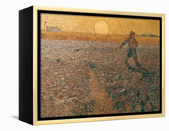 Van Gogh: Sower, 1888-Vincent van Gogh-Framed Premier Image Canvas