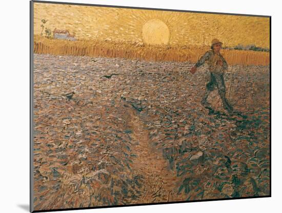 Van Gogh: Sower, 1888-Vincent van Gogh-Mounted Giclee Print