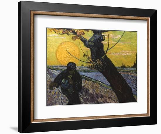 Van Gogh: Sower, 1888-Vincent van Gogh-Framed Giclee Print