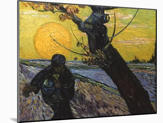 Van Gogh: Sower, 1888-Vincent van Gogh-Mounted Giclee Print