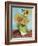 Van Gogh Sunflowers V-Vincent Van Gogh-Framed Art Print