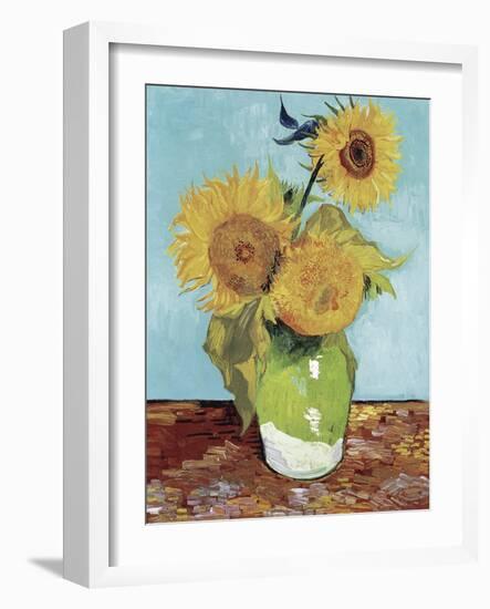 Van Gogh Sunflowers V-Vincent Van Gogh-Framed Art Print