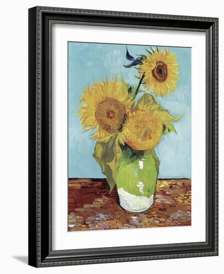 Van Gogh Sunflowers V-Vincent Van Gogh-Framed Art Print