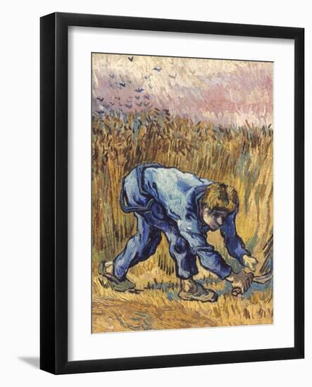 Van Gogh: The Reaper, 1889-Vincent van Gogh-Framed Giclee Print