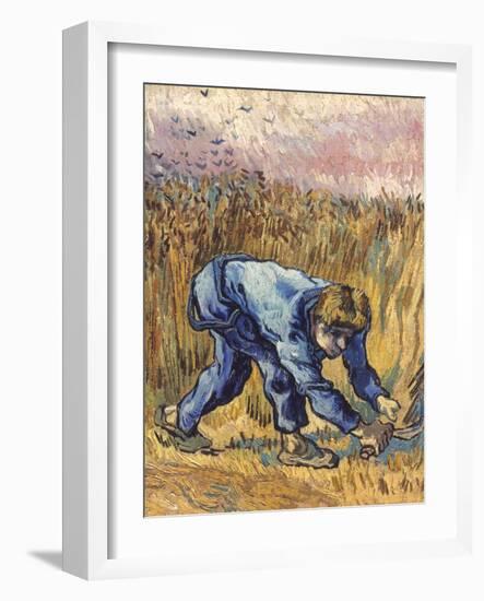 Van Gogh: The Reaper, 1889-Vincent van Gogh-Framed Giclee Print