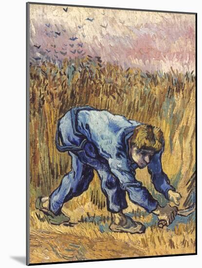 Van Gogh: The Reaper, 1889-Vincent van Gogh-Mounted Giclee Print