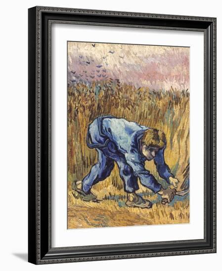 Van Gogh: The Reaper, 1889-Vincent van Gogh-Framed Giclee Print