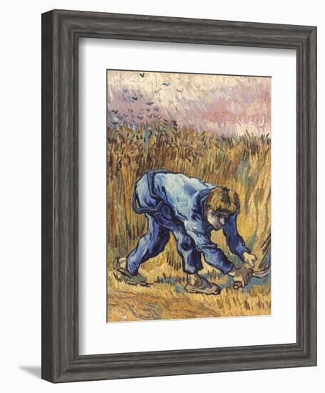 Van Gogh: The Reaper, 1889-Vincent van Gogh-Framed Giclee Print