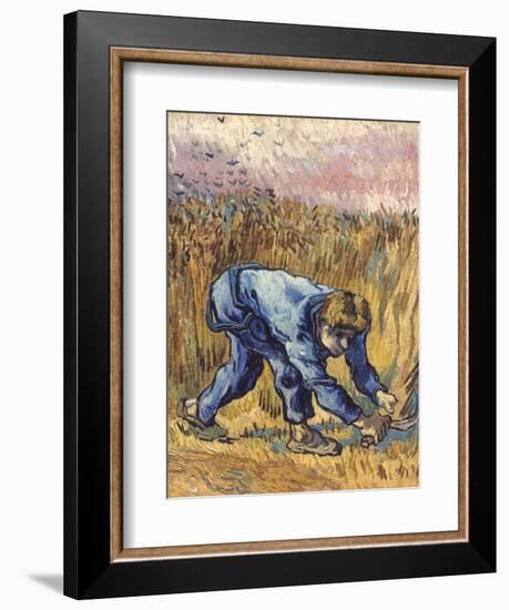 Van Gogh: The Reaper, 1889-Vincent van Gogh-Framed Giclee Print