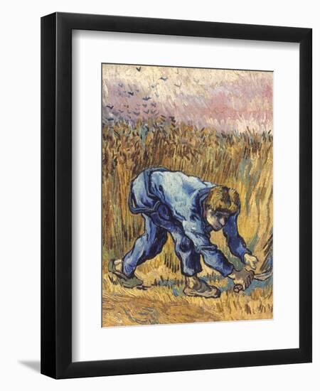 Van Gogh: The Reaper, 1889-Vincent van Gogh-Framed Giclee Print