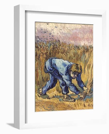 Van Gogh: The Reaper, 1889-Vincent van Gogh-Framed Giclee Print