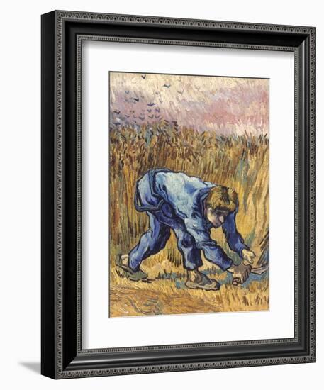 Van Gogh: The Reaper, 1889-Vincent van Gogh-Framed Giclee Print