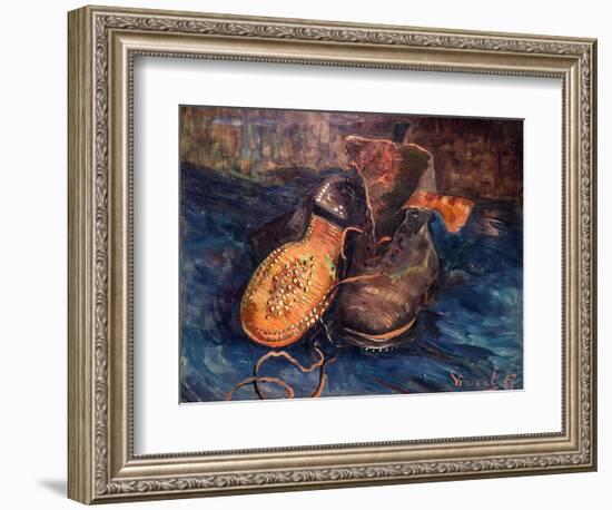 Van Gogh: The Shoes, 1887-Vincent van Gogh-Framed Giclee Print