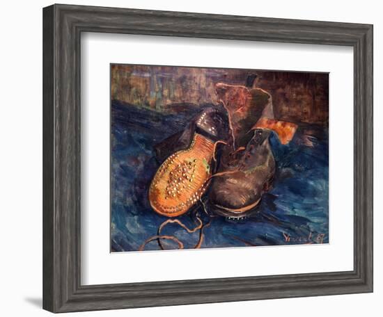 Van Gogh: The Shoes, 1887-Vincent van Gogh-Framed Giclee Print