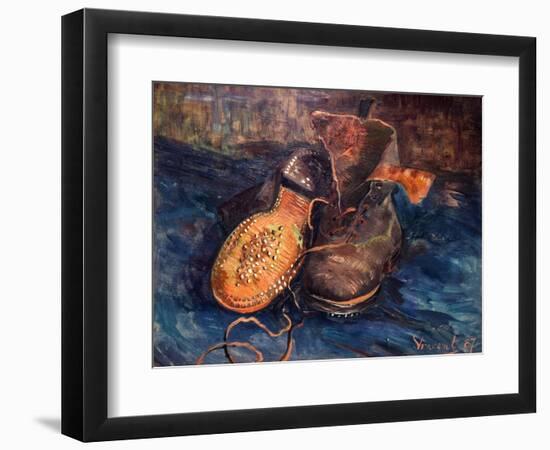 Van Gogh: The Shoes, 1887-Vincent van Gogh-Framed Giclee Print