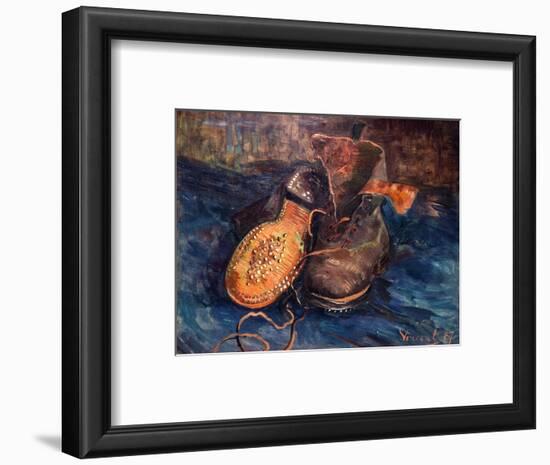 Van Gogh: The Shoes, 1887-Vincent van Gogh-Framed Premium Giclee Print