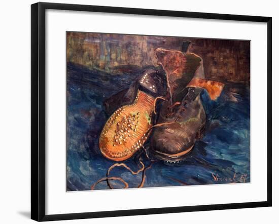 Van Gogh: The Shoes, 1887-Vincent van Gogh-Framed Giclee Print