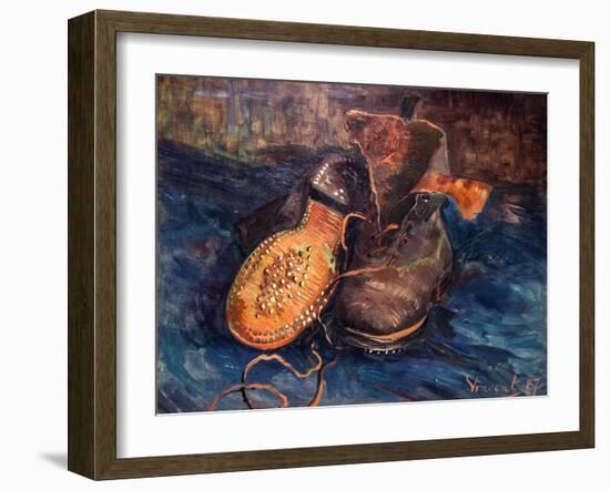 Van Gogh: The Shoes, 1887-Vincent van Gogh-Framed Giclee Print