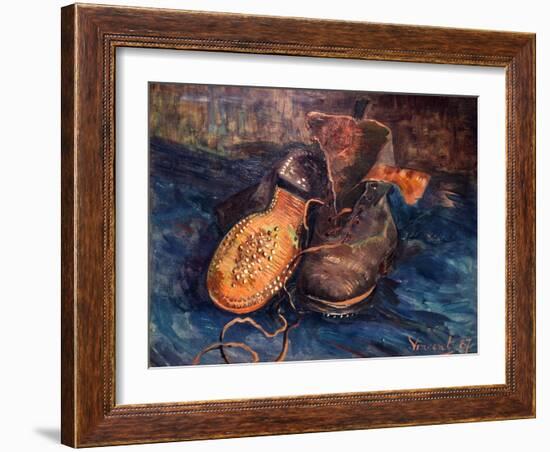 Van Gogh: The Shoes, 1887-Vincent van Gogh-Framed Giclee Print