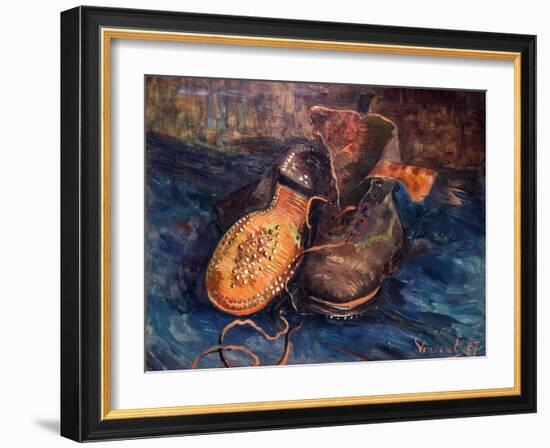 Van Gogh: The Shoes, 1887-Vincent van Gogh-Framed Giclee Print