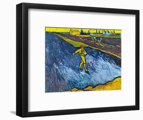 Van Gogh: The Sower, C1888-Vincent van Gogh-Framed Premium Giclee Print