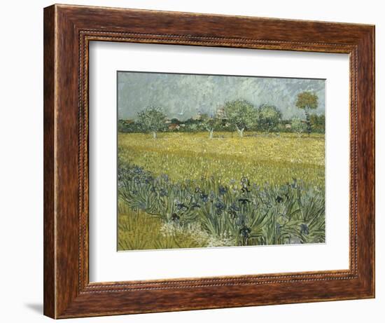 Van Gogh, View of Arles with Irises-null-Framed Giclee Print