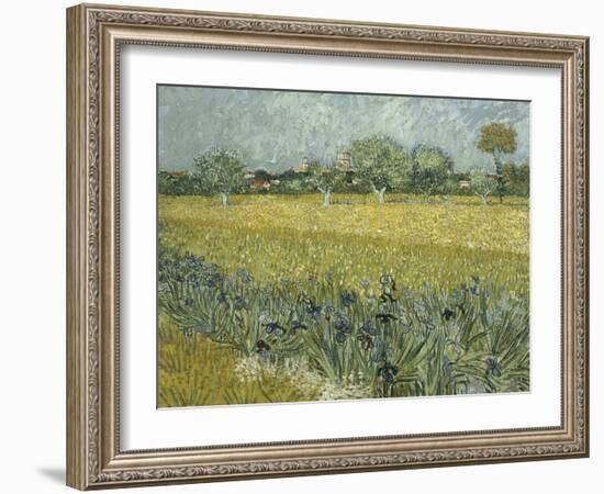 Van Gogh, View of Arles with Irises-null-Framed Giclee Print