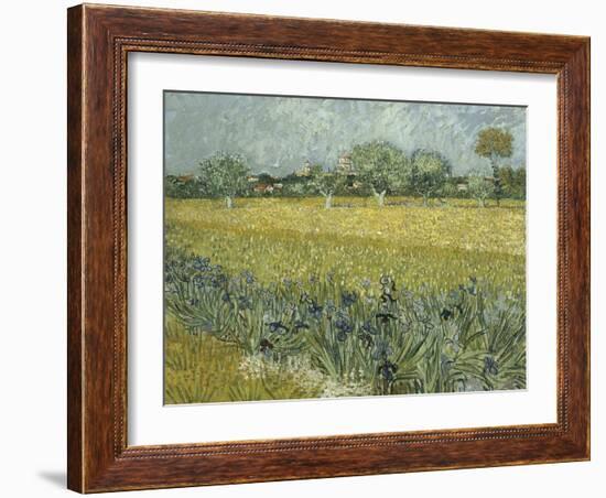 Van Gogh, View of Arles with Irises-null-Framed Giclee Print