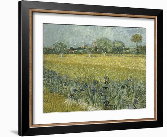 Van Gogh, View of Arles with Irises-null-Framed Giclee Print