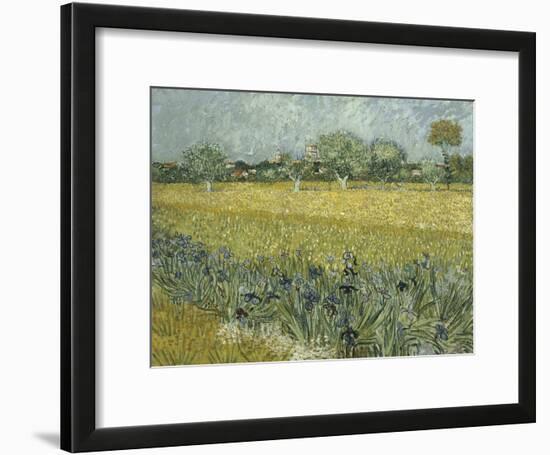 Van Gogh, View of Arles with Irises-null-Framed Giclee Print