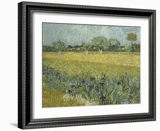 Van Gogh, View of Arles with Irises-null-Framed Giclee Print