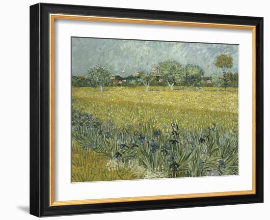 Van Gogh, View of Arles with Irises-null-Framed Giclee Print