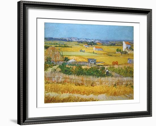 Van Gogh: Wheatfield, 1888-Vincent van Gogh-Framed Giclee Print