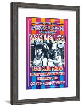 Van Halen at the Whiskey A-Go-Go-Dennis Loren-Framed Art Print
