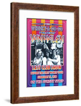 Van Halen at the Whiskey A-Go-Go-Dennis Loren-Framed Art Print