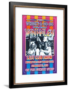 Van Halen at the Whiskey A-Go-Go-Dennis Loren-Framed Art Print