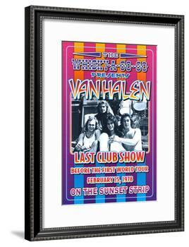 Van Halen at the Whiskey A-Go-Go-Dennis Loren-Framed Art Print