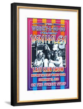 Van Halen at the Whiskey A-Go-Go-Dennis Loren-Framed Art Print