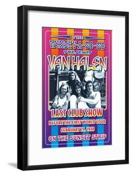 Van Halen at the Whiskey A-Go-Go-Dennis Loren-Framed Art Print
