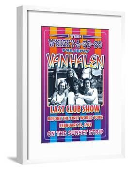 Van Halen at the Whiskey A-Go-Go-Dennis Loren-Framed Art Print